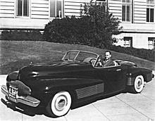 Harley Earl in a 1954 LaSalle II.  